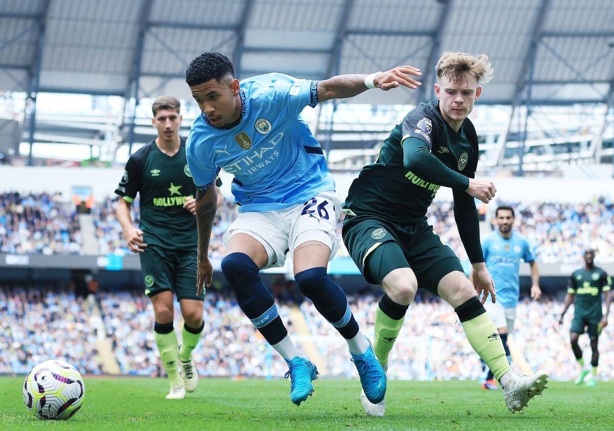 英超：哈兰德双响4轮9球 曼城开场22秒丢球 2-1逆转布伦特福德四连胜